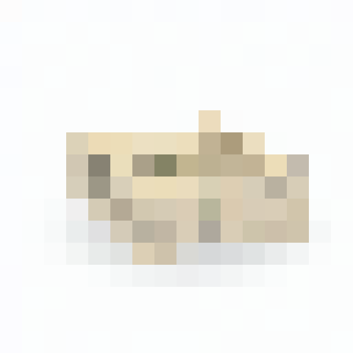 3D small stack of loose tattered papers, varying shades of brown, pixel art, game icon, close up, portrait