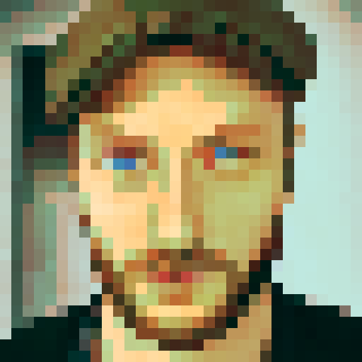 portrait man with blue eyes and beard