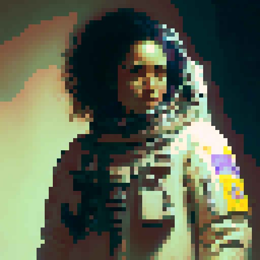 A male space farmer on Mars