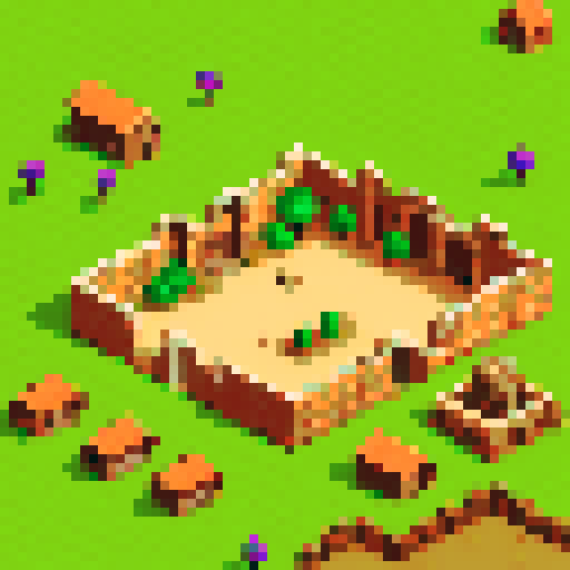 Top down Post apocalyptic ancient roman farmland rpg tileset