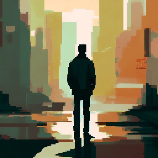 Dimly lit bar, neon signs flickering, retro pixel art decor, patrons enjoying drinks, cozy atmosphere, moody sRGB colors, background filled with shadows, landscape of bar counter and stools