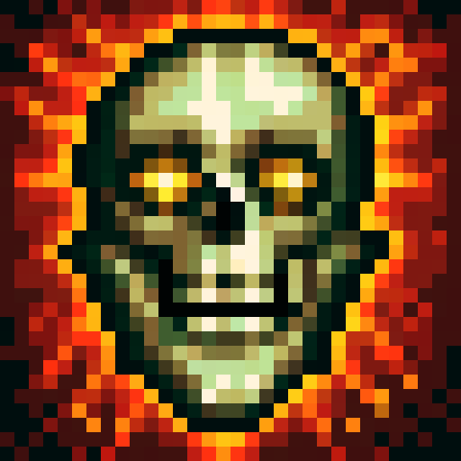 bold, fierce, and cute skull, semi profile