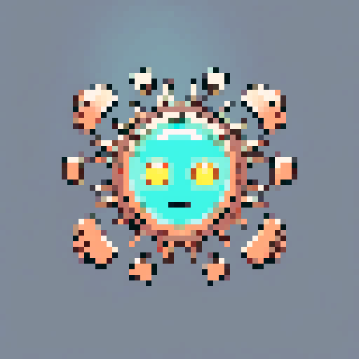 Small glowing will of the wisp, with three interlocking copper gears behind it. on a solid color background so I can easily remove the background