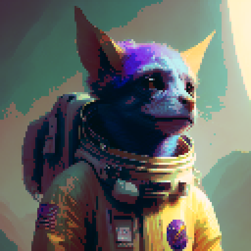 Space futuristic portrait