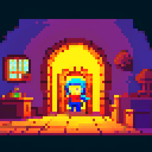 show a character opening up a vault in his house