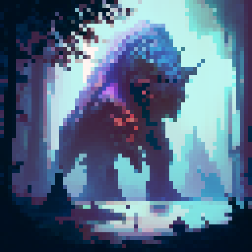 Majestic, towering, ancient, moss-covered, mythical, gnarled, enchanted tree in a lush, vibrant, otherworldly, fantasy RPG forest