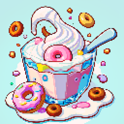 donut, yogurt