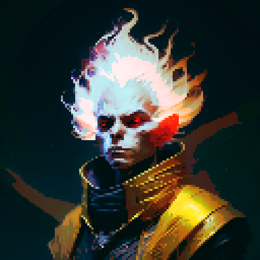 Dark Evil Male Wizard with black hair and bright eyes, wearing a red and black robe with golden-trimmed lining, conjuring a blazing fireball in a fantasy RPG style