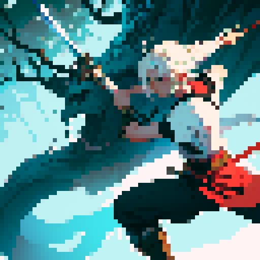 Swinging sword, sword slash, slashing attack