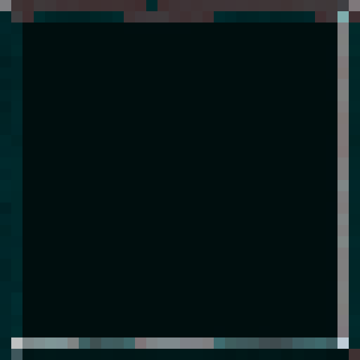 2d, pixel art, detailed border, vibrant background with shades of red and orange