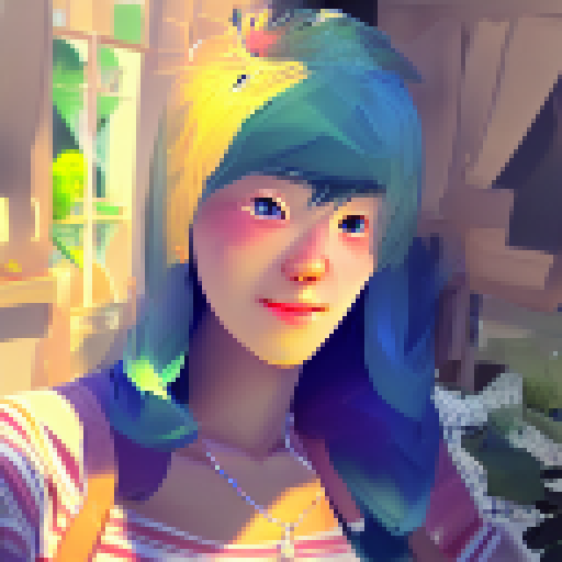 , my cute wife creates a joyful scene , full of energy and life."