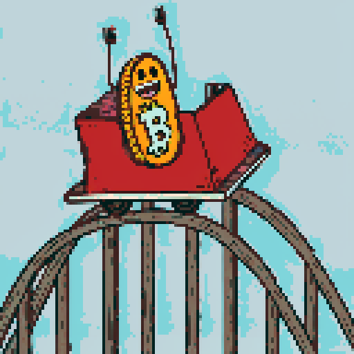 Amusement park, vibrant roller coasters, whimsical carousels, towering ferris wheels, sRGB colors, pixel art