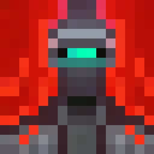 Rust-covered robot standing in a neon-lit alleyway, staring menacingly at the viewer with a single glowing red eye.