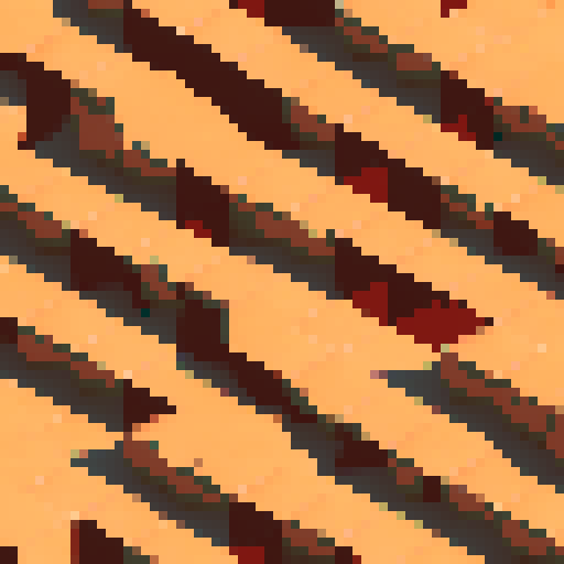 Flat tiling texture asset that shows dirty weathered red bricks that are clearly defined and tessellate well. 