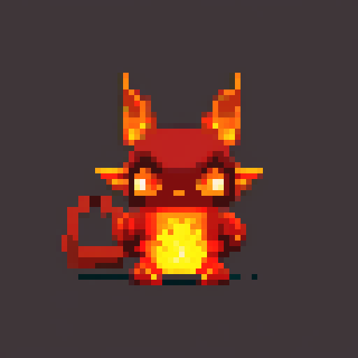 a fire imp, short and similar to a gremlin.