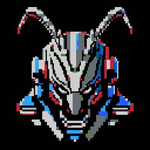 praying mantis helmet, retro 8-bit, intricate detailing, sharp angles, pixel art, 