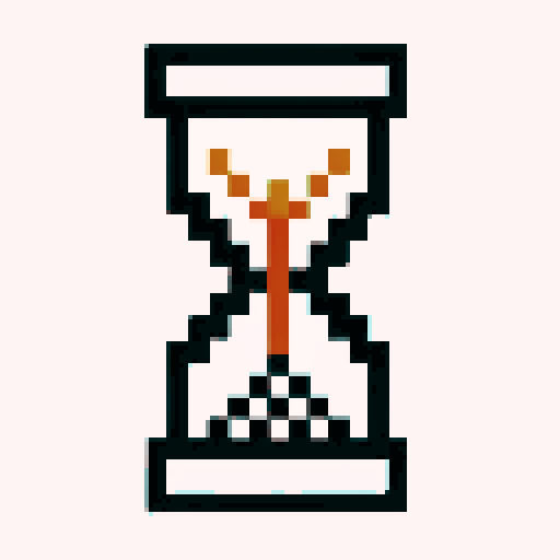 Create an Hourglass on white background