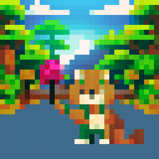 a cute jaguar in the forest