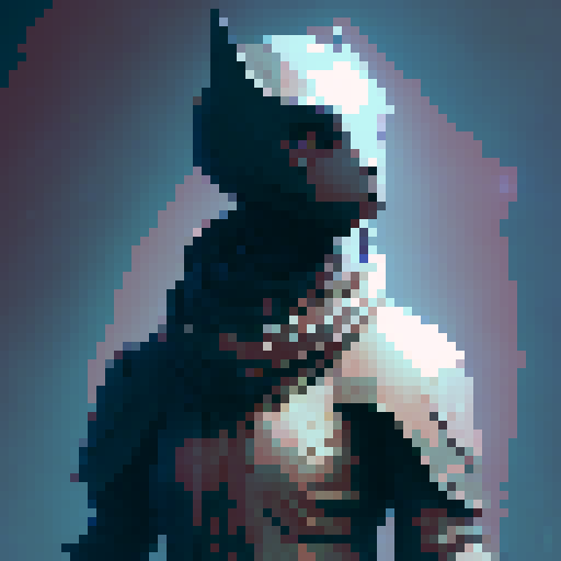 Dark knight, asset for a game. Transparent background, view from right side. Asset for unity
