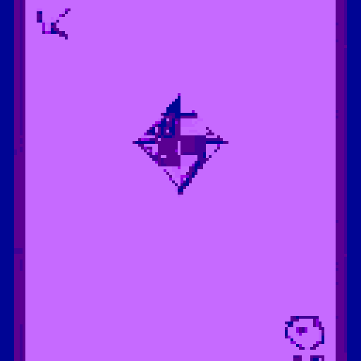 Create a purple amethyst gem in the center of the card