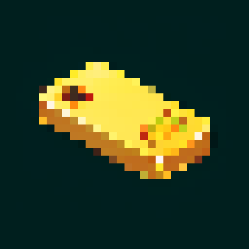 shiny gold bar, video game item icon, pixel art, sRGB