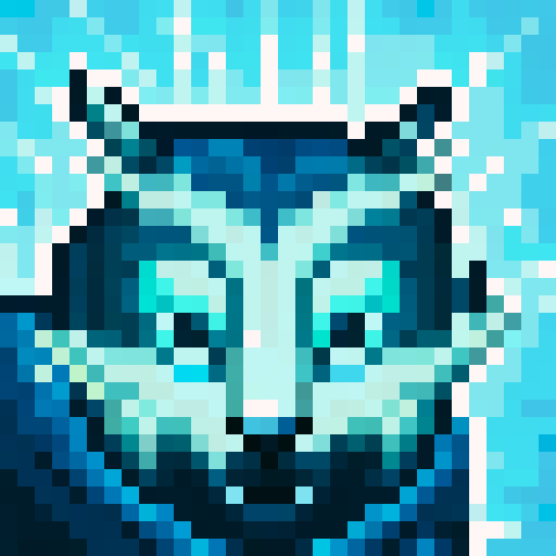 Wolf avatar,portrait, glowing eyes