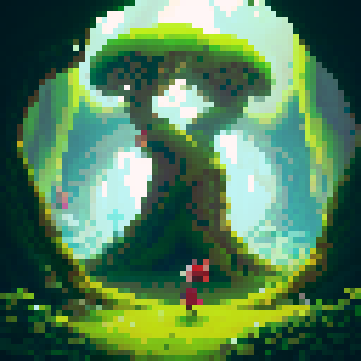 grass in green colour make it detailed and beautiful, it goes with a red platform, but only make the grass sprite not the platform. it should be some plant that looks somewhat ethereal and alien, it should be something that grows in a cave. so beautiful and ethereal - like in avatar movie for example - but green #00FF80