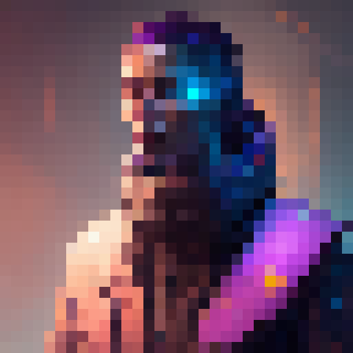 "Create a sleek, cyberpunk-inspired gamer logo featuring a bold red and black color scheme, with a futuristic tinted effect that pops off the screen."