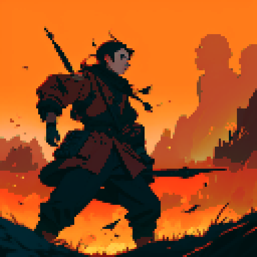 war background, battlefield, warfare, dark, red, orange, black