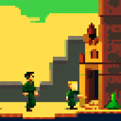 Screenshot of a Side scroller game set in Second World War in the style of tintin and prince of Persia 