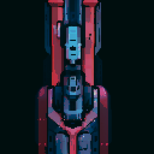 space ship, retro, vibrant colors, blocky, low resolution, 8-bit, diagonal lines, neon glow, starry background, exhaust trails, futuristic, geometric shapes, space exploration