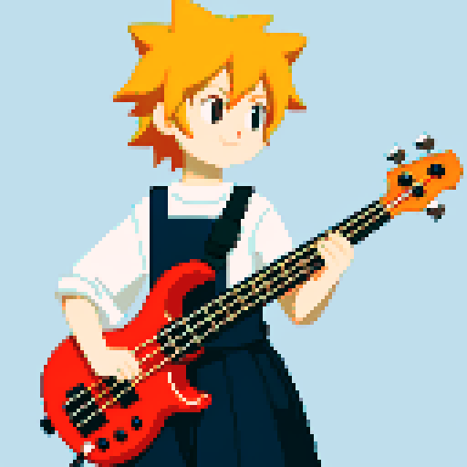 a cat playing the bass