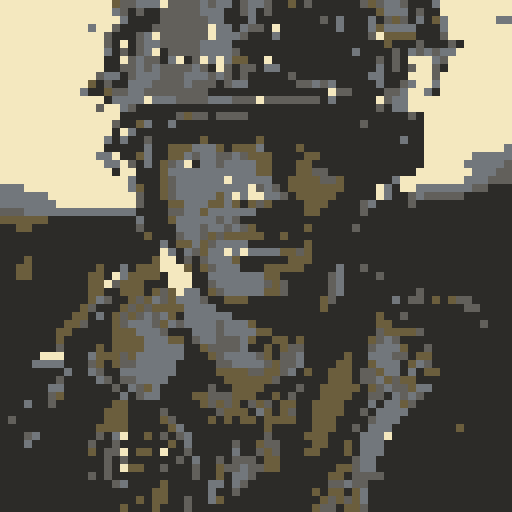 portrait, armored army soldier, fierce expression, battle scars, glowing eyes, holding a mystical sword, surrounded by ethereal mist, dramatic lighting, intricate dragon tattoo, epic fantasy RPG