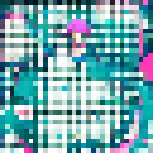 Cute anime girl with pink hair, holding a giant lollipop in a pastel-colored candy store surrounded by candy jars and a neon sign, in an anime style.