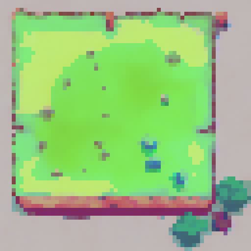 create a simple square 3d island i can use as an asset in my game