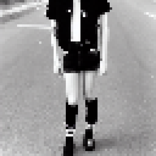 a teenager in the 80s style