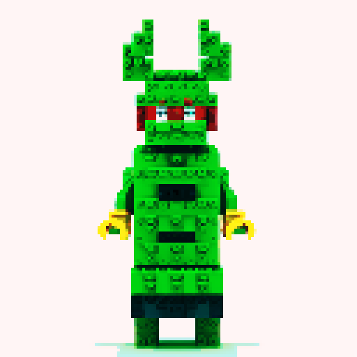 Grinch pixel lego 
