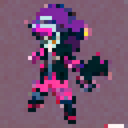 Cyberpunk hacker, anime style