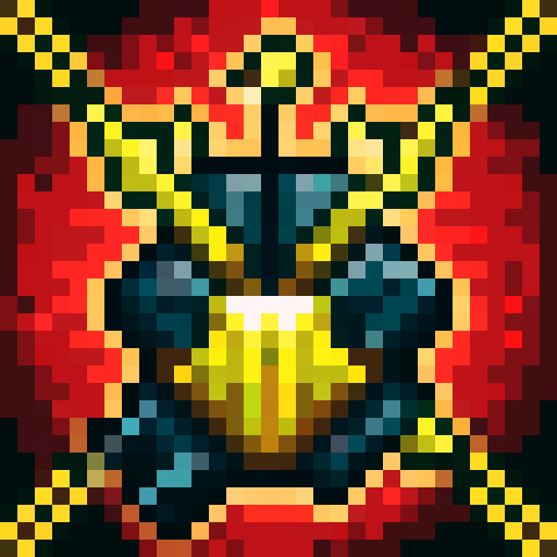 Fierce Viking warrior, fur cloak, horned helmet, standing in front of a roaring fire, with snowflakes falling around him, in NES style graphics