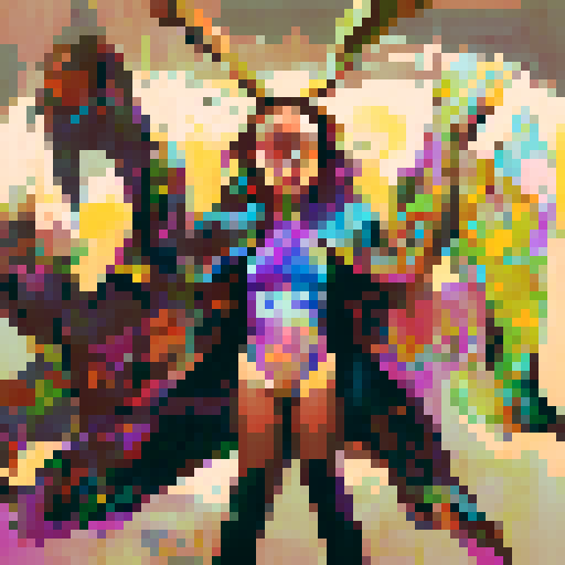 Vibrant pop art, create an image of a beach babe with a double ponytail, wearing a swimsuit that shows off her big, curvy ass, surrounded by bold, graphic shapes and colors.