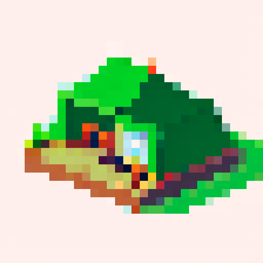 tent, black outlines, in the center, top-down RPG with an orthogonal camera, simple pixel art, plain background, square platform, 