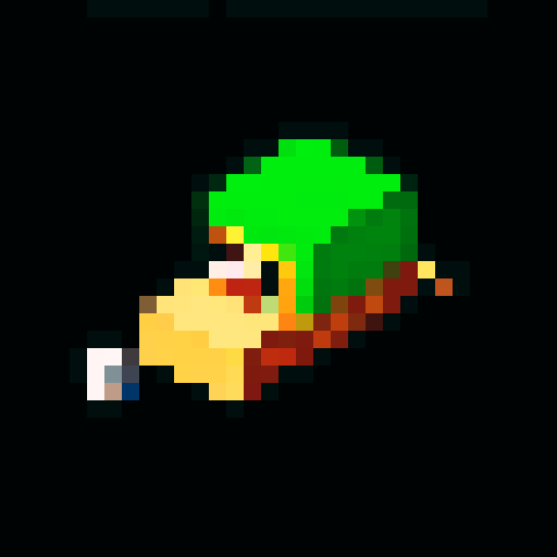 pixel art 2d wood log