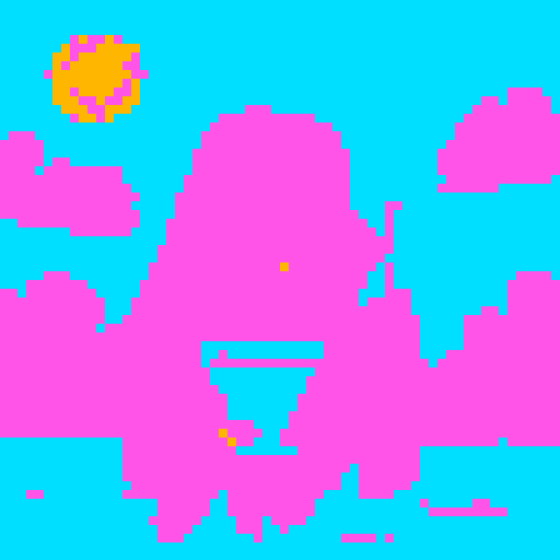 Girl with flowing, sun-kissed hair, vibrant bikini, and a refreshing tropical cocktail in hand, lounging on a picturesque sandy beach under a clear blue sky, surrounded by lush palm trees and gentle waves, capturing the essence of a serene landscape portrait