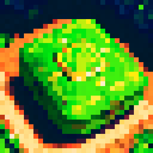 shield made of vibrant green grass, resembling an enchanting amulet, designed as an iconic symbol for inventory, crafted in intricate pixel art using the sRGB color space