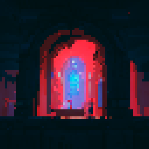 Futuristic , towering skyscrapers, neon lights, vibrant colors, people wearing futuristic outfits, pixel art