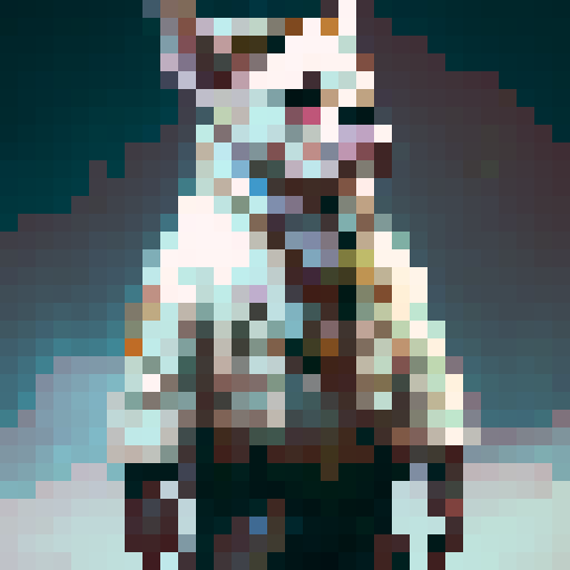 all white English bulldog, prestigious stance, classic grumpy look, happy expression, fantasy RPG