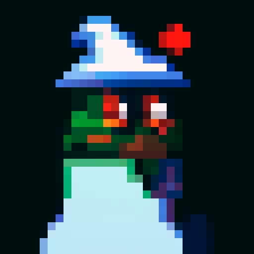 I need an idle animation for this 16x16 wizard
