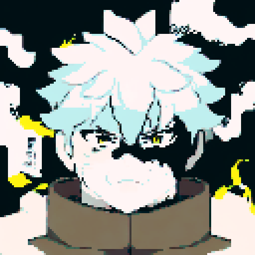 Hatake Kakashi with a black cat with yellow eyes in between towering, snowy mountains