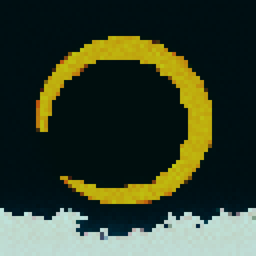 the moon and the sun intertwined in space