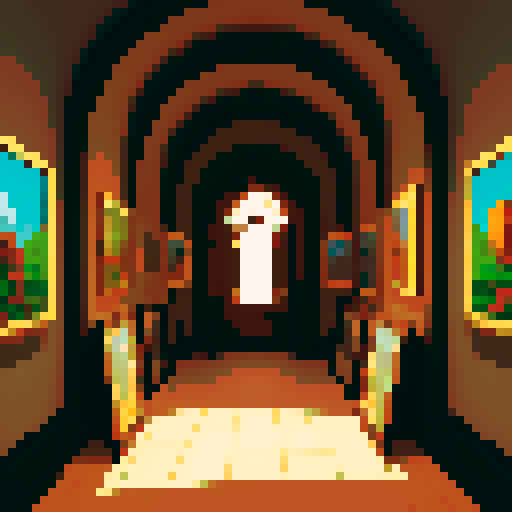 Show a vault full of secure paintings and artworks